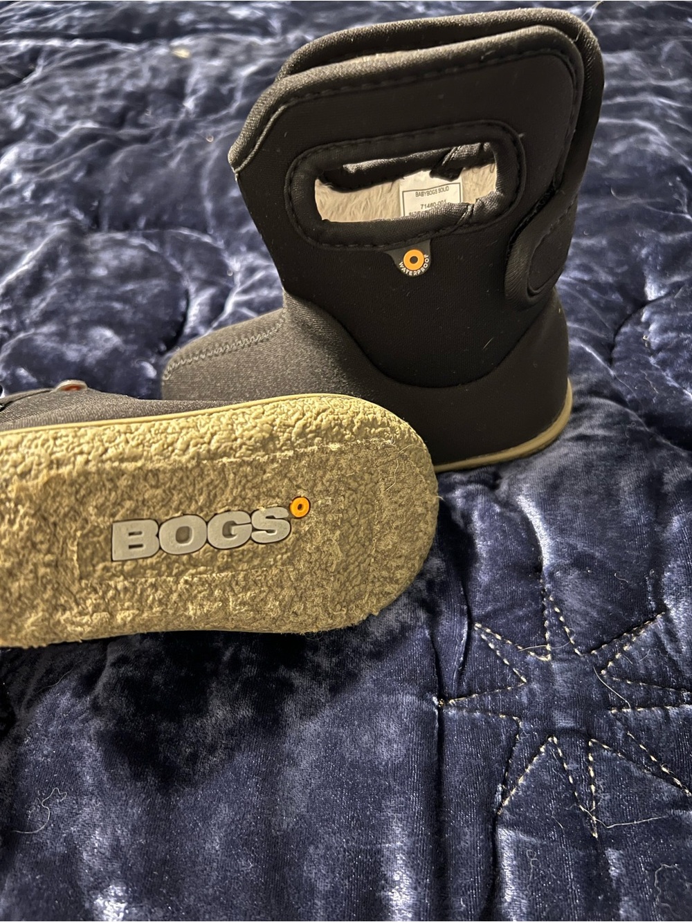 BOGS Kids Black Waterproof Winter Boots